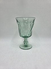 Fostoria Jamestown Green 5 7/8 Inch Water Goblet Heavy Pressed Stem #2719
