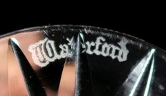 Waterford Crystal, EILEEN, Fan Cut Flared Bowl, Water Goblet Glass, 5 5/8″