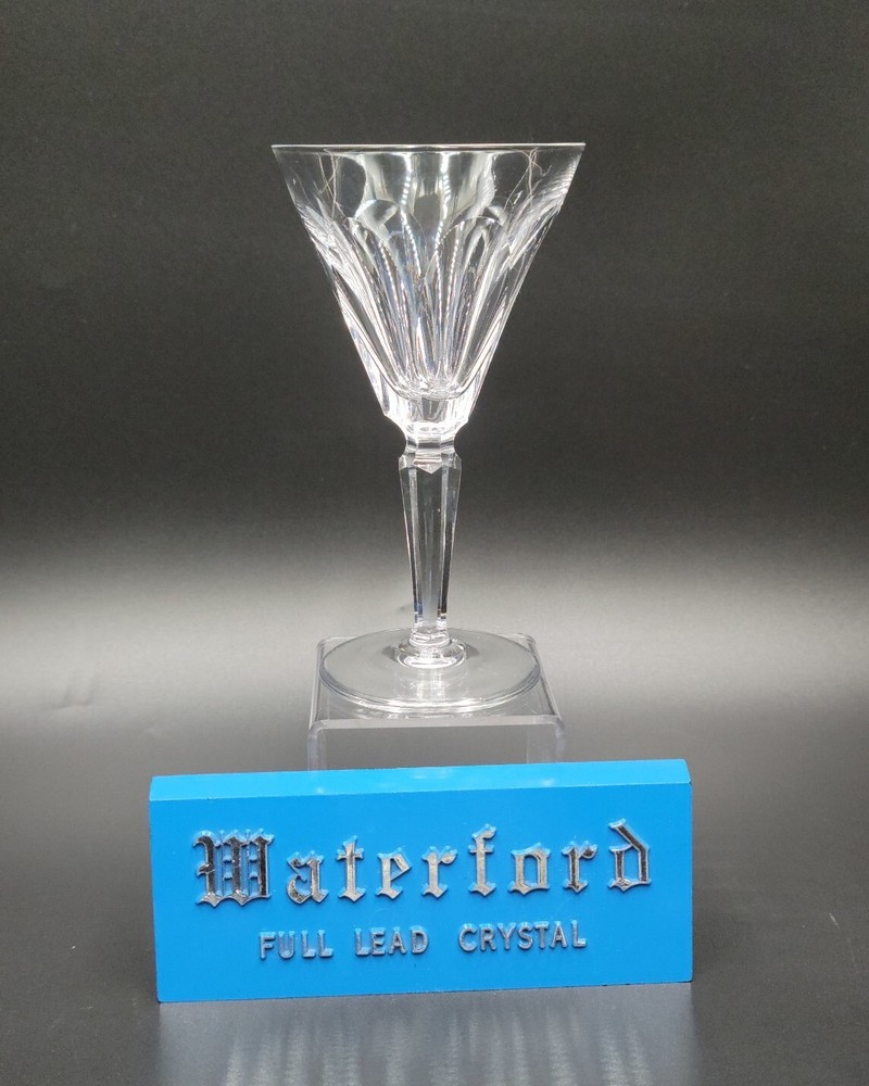 Waterford Crystal SHEILA Claret Wine Glass(es) Panel Cut EXCELLENT Ireland