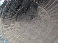 Hocking Blue Mayfair Open Rose Plates Set Of 4
