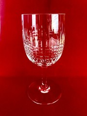 Set Of 2 Baccarat «Nancy» Crystal Signed Porto Renaissance Glass 5.5″ Tall