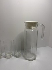 Vintage Luminarc Octime Refreshment Set 5 Pc Set – Pitcher & 4 Juice Glasses