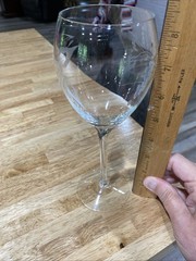Vintage Cut/ Etched Crystal Grapevine Wine Glass Replacement Piece8 Inches Tall