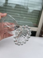 Vintage Anchor Hocking Boopie Clear Water Clear Glass Cut Circles
