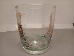 Vintage Hazel Atlas Willie the Boxer Dog Highball Glass