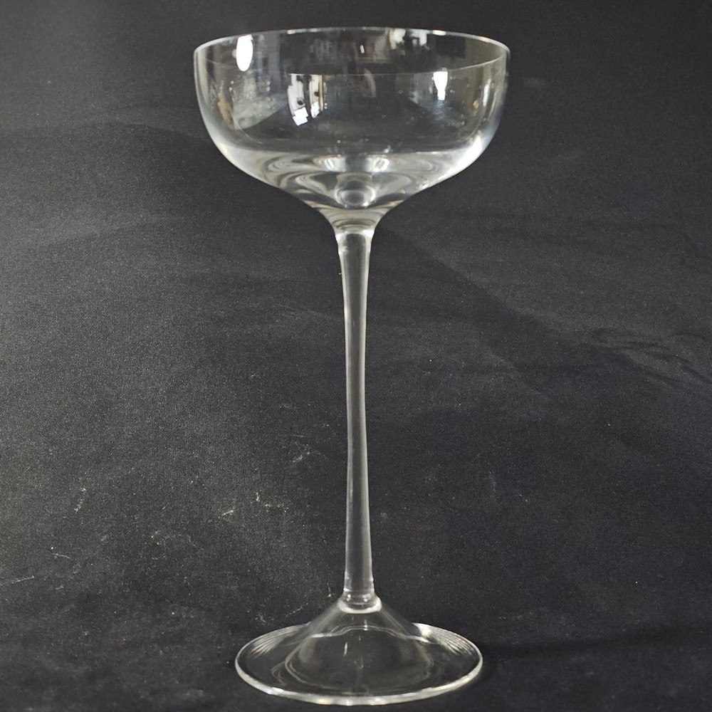 CALVIN KLEIN TALL CHAMPAGNE, Blown Crystal, 11 1/2″, 6 Oz, SIGNED