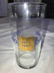 1851-1962 CORNING Pyrex CHARLEROI, PA 111 Year Anniversary 12oz Glass TUMBLER 5″