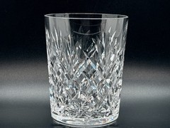 WATERFORD TYRONE HIGHBALL CUT GLASS STARBURST CRYSTAL DIAMOND PATRN GLASS 4 3/8