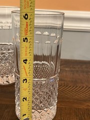 Vintage Mikasa Buckingham Cut Lead Crystal Diamond Highball Glasses Set Of 2