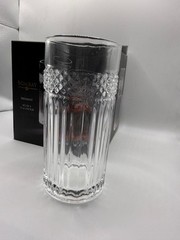 Textured Drinking Tumblers Set of 4 Cooler Glasses 12 oz