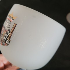Set 4 Vtg MCM Frosted Glass Playing Cards Stemmed Glass Goblets Barware 14 Oz.