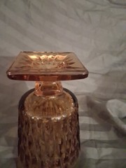 Vintage Amber Indiana Glass Goblet
