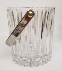 Mikasa «MARQUIS» 6″ Ice Bucket with Handle & Ice Tongs – Excellent