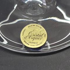 1 Cristal D’Arques SAPHIR TAILLE LANCE 7.75″ H Water/Wine Glass Blue Drop