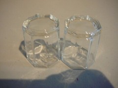 2 Arcoroc Octime Clear Glass Shooter Shot Glasses