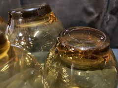 Libbey Amber Gold Juice Bar Glasses Set of 5