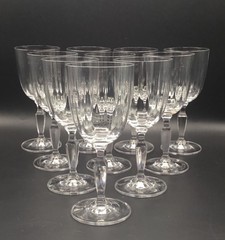 Villeroy & Boch Malindi (10) Crystal Wine Glasses Water Goblets Glasses 7”