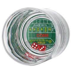Godinger Whiskey Glass Real Craps Dice Game, Rocks Whiskey Glasses – 1 Piece