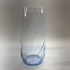 vintage Libbey «Misty Blue» optic swirl tumbler