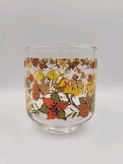 Vintage Libby Libbey Harvest 6 oz Rock Water Juice Glass Indian Summer