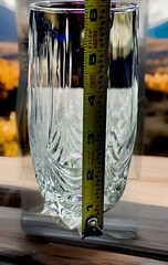 RARE VINTAGE CRYSTAL SWAG WHISKEY ROCKS Old-Fashioned 16oz Clear Glass Tumbler