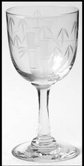 Sasaki Noritake Bamboo Multisided Sherry Stem Glasses. EUC.