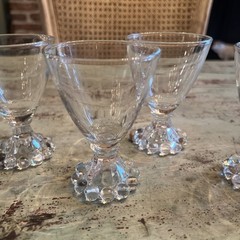 Set of 6 Anchor Hocking Boopie 4 oz Cordial, Juice, Wine, Glasses