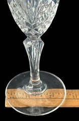 Set Cristal De Flandre 24% Lead Crystal Fluted Champagne Glasses made in FRANCE