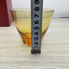 Moser Amber Rocks Glass D9cm H7.5cm