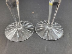 Set of 2 American Cut Juliette Handcut Crystal Wine Glass 5 1/2″