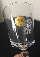 12 MCM Bleikristall Lead Crystal Goblets Various Family Crests/ Knights