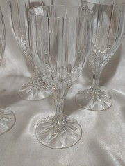 Beautiful Vtg Berkeley by Mikasa Set of Four Crystal 7 1/4″ Goblets 1989-2004