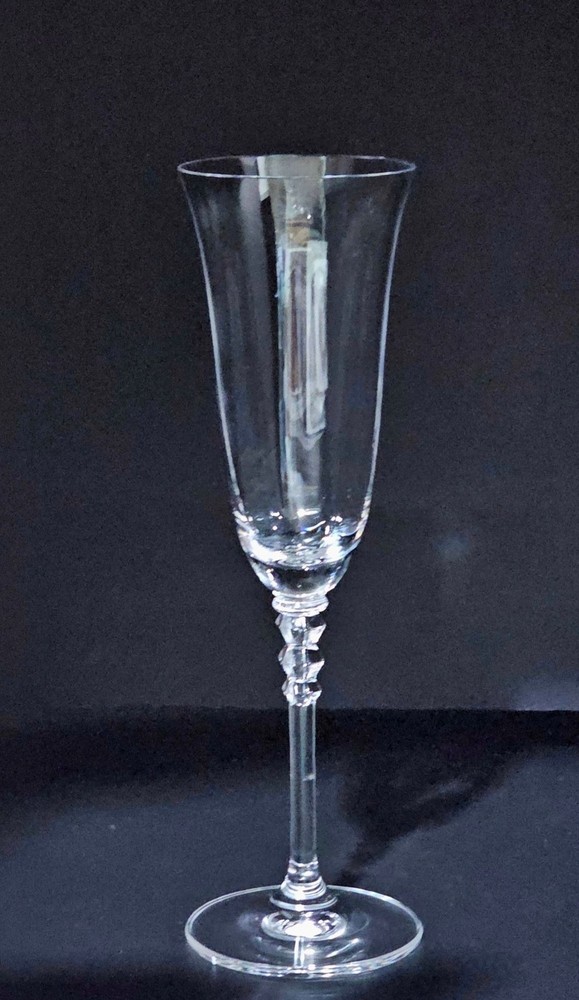 Mikasa Sonata Champagne Flute Glass 9″ crystal blown glass elegant 1980s
