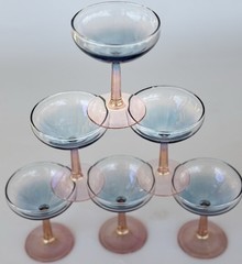 Margot Coupe Champagne Glasses House Of Margot Blair’s Set Of (6)