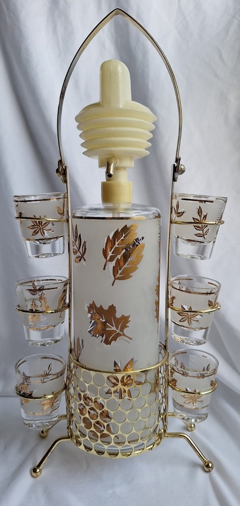 Libbey Starlyte Decanter Set With Shot Glasses