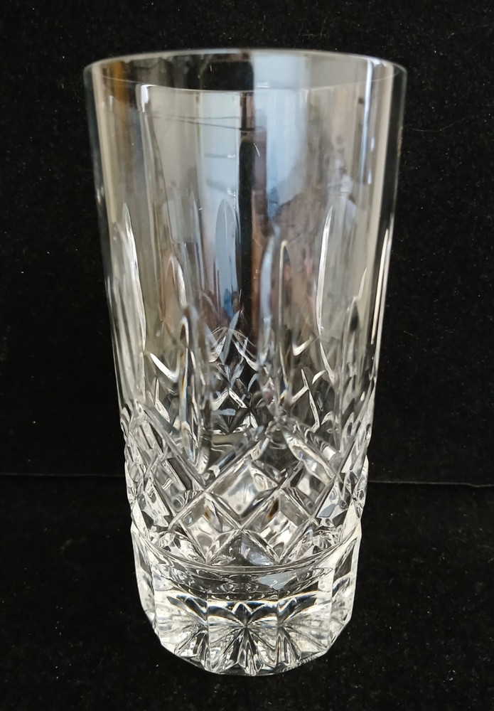 One (1) Waterford Clear Crystal Lismore Highball Glass 5.75″ H