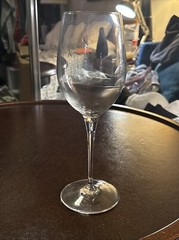 Bormioli Rocco Crystal Wine Glass 8 7/8 in Tall 2 3/8” Diameter Mouth