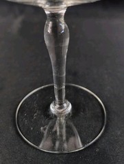 (Set of 4) Glastonbury Lotus 1500-17 Gray Cut, 5.5″ Sherbet/Champagne Glasses