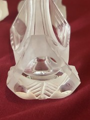 Czech Art Deco Shot Glasses 2 1/2” Hand Blown Set Of 6 2oz
