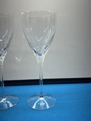 6PCS. Lenox Millennium Encore Platinum Wine Glasses Swirl Etched Stem 8.5 Inches