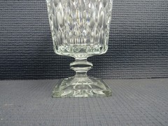 Indiana Glass Mt Vernon Clear Pattern Flare Iced Tea Goblet 6 x 3 1/2″
