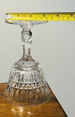 2 Vintage Tiffin Franciscan Waterford Cut Champagne/Tall Sherbet Glasses