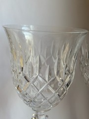 Pair of Rare Royal Dartmouth by Sovereign House Crystal Water Goblet 8 3/8″