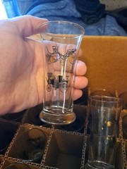 Vintage Libbey Mid Century Tall Shot Glass/Juice Glass Lot Of 35