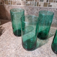 Libbey Metropolitan Jupiter Green Tumblers Set Of 5