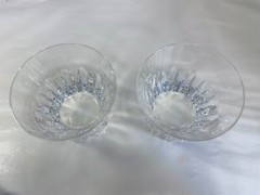 Baccarat Etna Tumbler Crystal Rock Pair Glass Whisky Glass D9.5 x H8.5cm