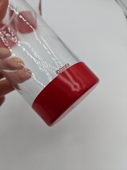 Vintage 4 Culver Red Dipped Bottom Glass Tumblers Highballs Barware Cocktails