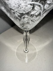 Liquor Cocktail Floret Blown Glass By Morgantown USA