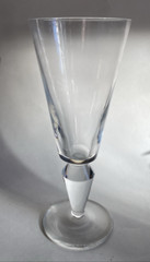 Steuben Crystal Vee Wine/Water Glass, 7 3/4 inches tall Art Deco Style