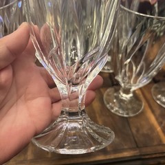 Noritake Breeze Crystal Goblets Set of 9 Spiral Optic Footed Water Glasses